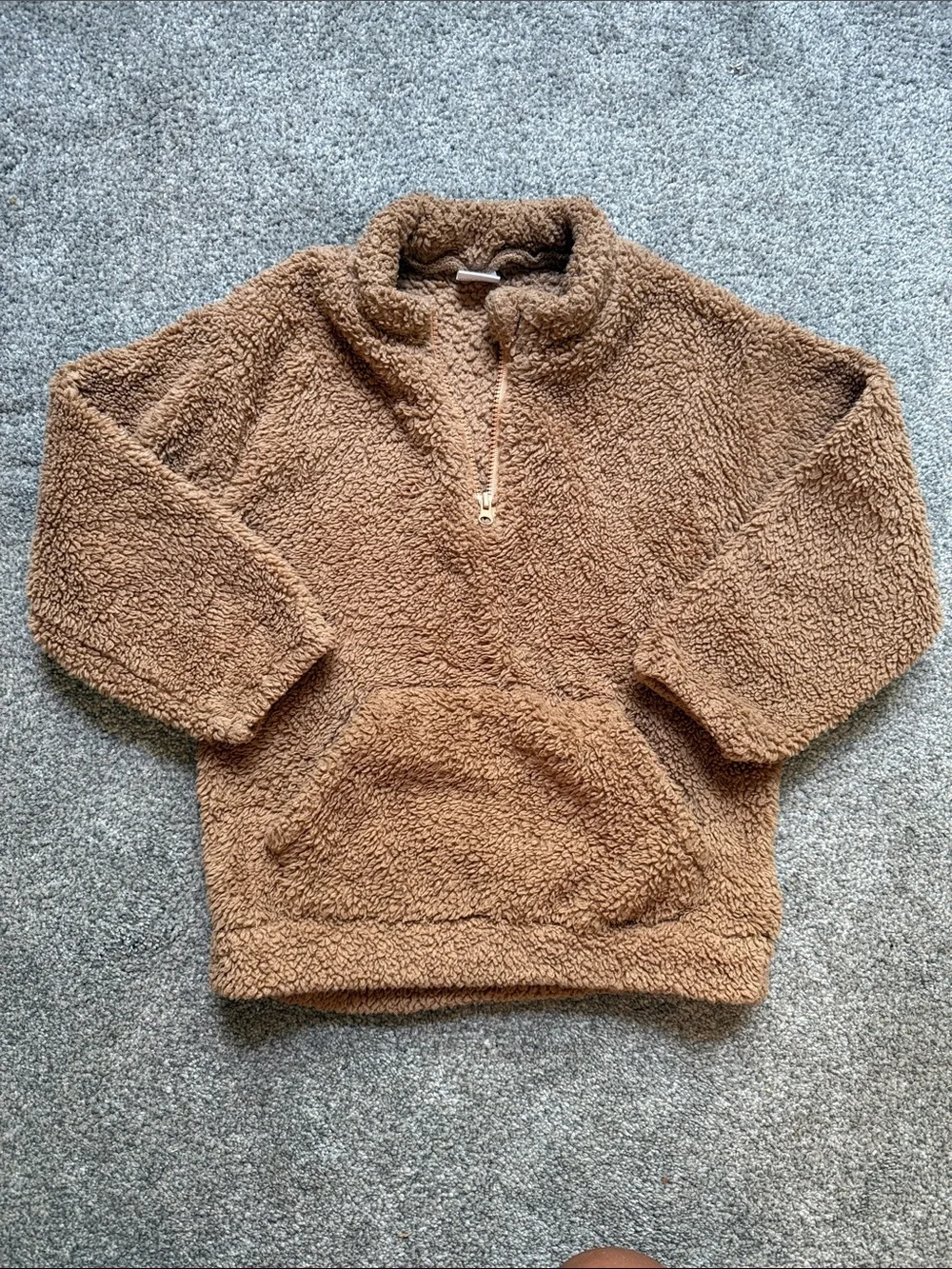 Amazon Kids Brown Teddy Fleece Matching Set with Bucket Hat